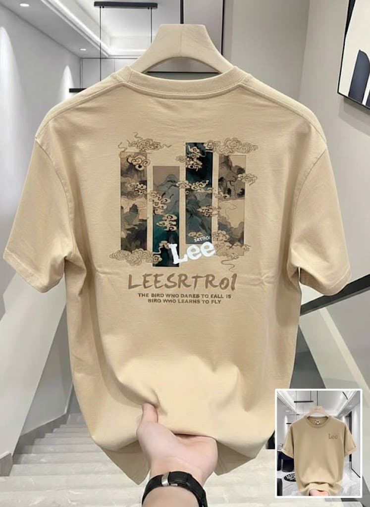 Premium China Drop Shoulder T-Shirt_D2 view 3