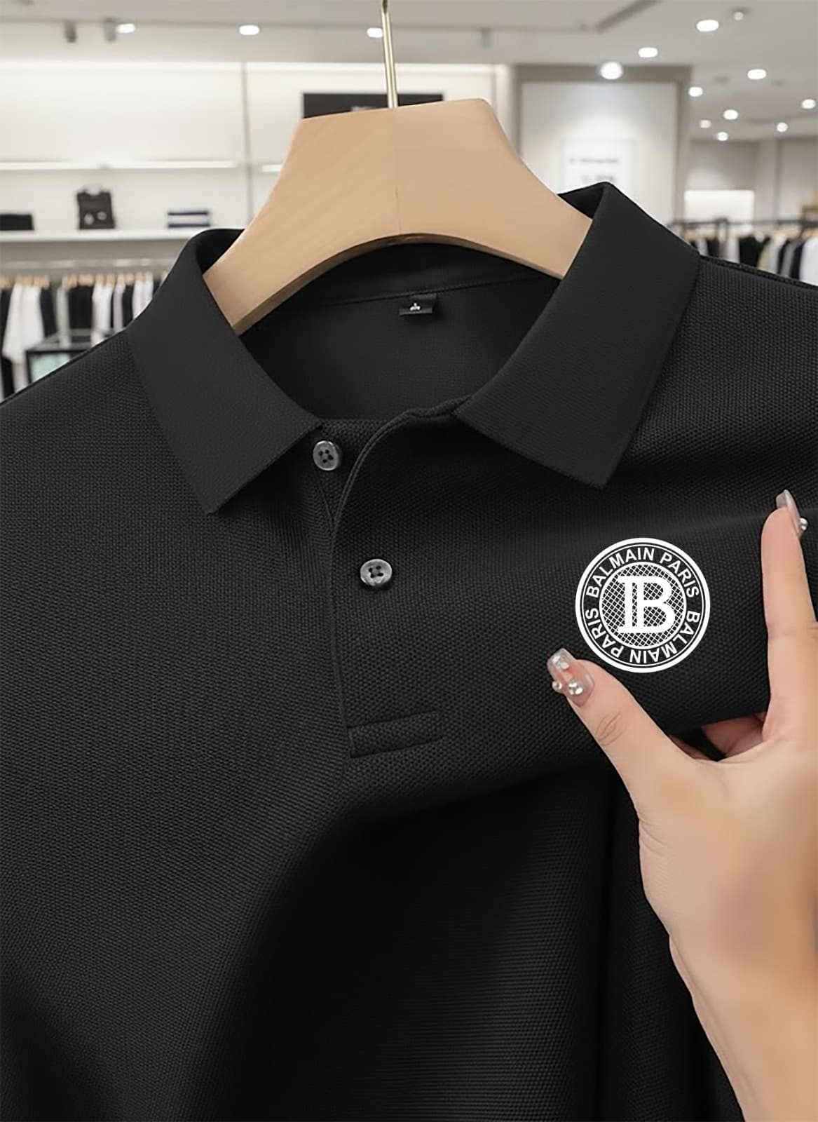 Premium Polo T-Shirt_BALMAIN PARIS view 2